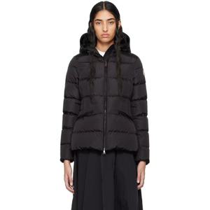 몽클레어 패딩 블랙 아보체 쇼트 다운 재킷 242111F061089