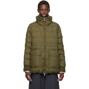 몽클레어 패딩 그린 태피터 다운 재킷 242111F061083