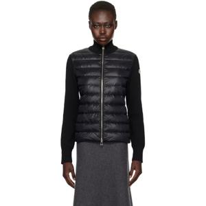 몽클레어 재킷 블랙 울 패딩 다운 재킷 242111F061024