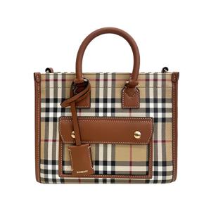 [버버리] 미니 프레야 토트백/브라이어브라운/8097566