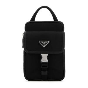 프라다 블랙 나일론 삼각로고 폰 파우치 2ZH1942DMH F0002