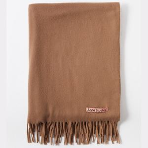 25 FW 캐나다 로고 패치 프린지드 트림 울 머플러 CA0102 59C