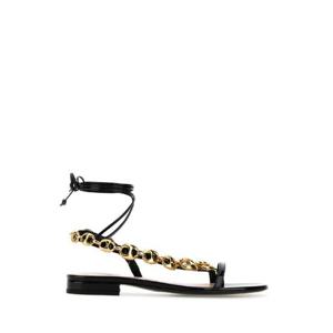 GUCCI Black leather Gucci Marina Chain sandals 794186AADKF 1000