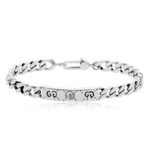 25 FW 구찌 Ghost 고스트 ID 체인 링크 브레이슬릿 455321 J8400 0701