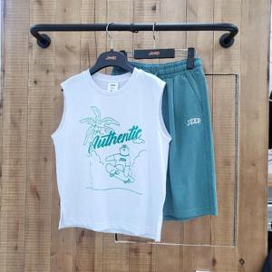 지프키즈 sh06 곰돌이 나시티+져지 버뮤다 팬츠 KQ3TSU611TPU911