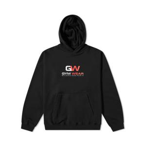 발렌시아가 짐웨어 로고 후드티셔츠 블랙 남성 620973 TIVD4 1000