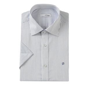 (듀퐁)25년 SS 신상 -SE5MM21HS362SNY(네이비)- 슬림핏 스트레치 스트라이프 반팔셔츠