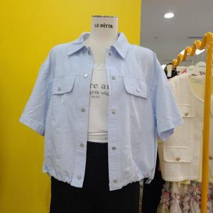 르피타 DP01 뚜껑주머니 밑단셔링자켓 L252UJK510