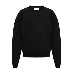 아미 하트 로고 맨투맨 블랙 USW074 747 001