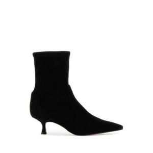 스튜어트 와이츠먼 여성 블랙 Naomi 스웨이드 드레스 부츠 SJ403 BLK