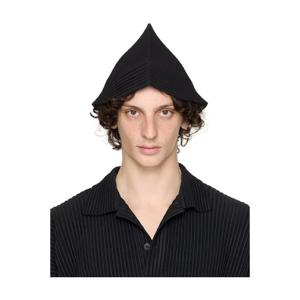 25 FW Homme Plisse Issey Miyake 남성 블랙 어 피스 오브 모바일 모자 252729M140000