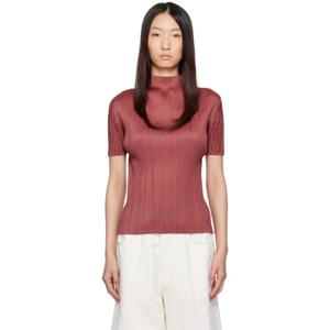 25 FW 이세이미야케 여성 퍼플 먼슬리 컬러 메이 탑 252941F099004