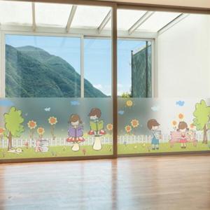 아트박스/낭만창고 dgse245-독서하는 아이들-반투명시트지