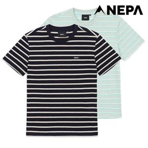 [네파] 공용 아웃도어 스트라이프 라운드 반팔 티셔츠 7KD5364