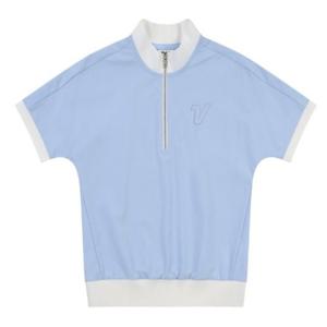 볼빅 여성 골프 반집업 하이넥 가오리핏 반팔티셔츠 VLTSP308