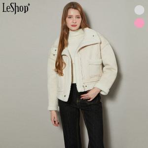 [르샵]하이넥 시어링 무스탕 자켓 (BOBJK004A)