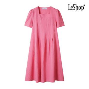 [르샵]스퀘어넥 엠보 플레어 원피스 (BP5OP003A)