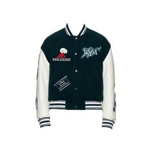 우영미 볼케이노 바시티 자켓 그린   23FW W233JP01917F