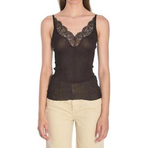 Saint Laurent 레이스 골지 탱크탑 796843Y37SM 2179 TP944643107