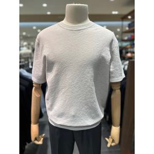 [리얼지오지아][25SS] 아이보리 썸머미라쿨슬럽 반팔 라운드 스웨터 ADF3ER1902