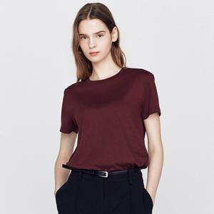 [지오다노]여 퍼펙트 베이직 라운드넥 반팔 티셔츠 325918