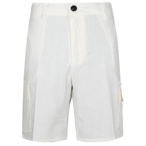 남자 여름 뒷밴딩 카고 스판 반바지 NE-PTH-Q019-화이트