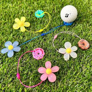 골프티꽂이 데이지꽃 골프티걸이와 티높이조절도넛링 4개