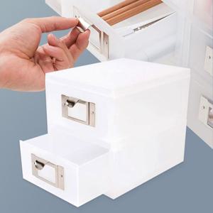 시스맥스 네오 아이박스 미니 2단 보관 수납 멀티박스 데스크정리함 다용도정리함 아크릴정리함 화장품정리