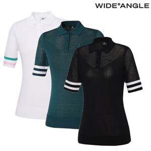 [와이드앵글]여성 CF 스카시 조직 반팔 스웨터 WWM22K42