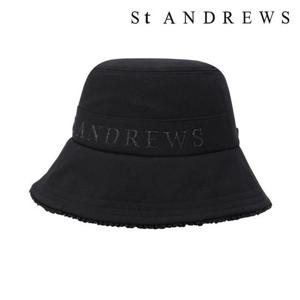 [세인트앤드류스]여성 글리터 로고 프릴 챙 버킷햇 (821E1CP065BK)