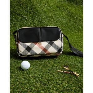 닥스 골프 여성 25FW ONLINE EXCLUSIVE 베이지 시즌백 체크 플랩 크로스백 DNGF5F962I1