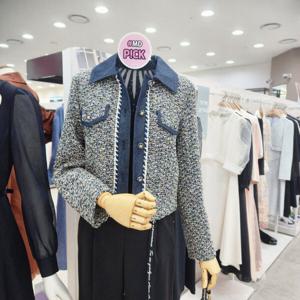 [샤틴]데님라인배색 숏 트위드쟈켓S243B101A25_JK