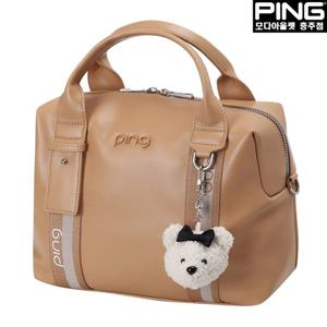 [핑]여성 키링 로고 웨빙끈 토트백 121D3BG054_BG_CJ