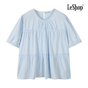 [르샵]더블 프릴 라운드넥 블라우스 BP7BL079A