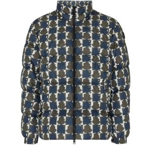 25 FW 몽클레어 Gregale 그레갈 올오버 프린팅 하이넥 파스텔 그레이 패딩