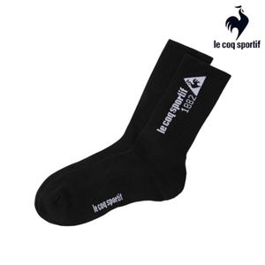 [르꼬끄] 유니 로고 하이삭스 QQ323ASC83_BLK