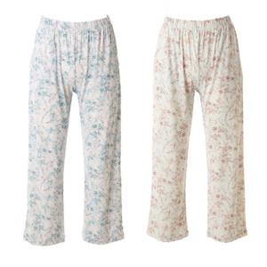 [비너스] 우아한 꽃나염 나일론 스판 이지웨어 팬츠 2종택1 VEP3952W