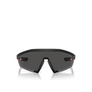 프라다 블랙 프레임 랩어라운드 렌즈 스포츠 선글라스 PS03ZS 1