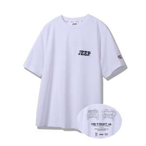 [지프]JP2TSU103 선기획 JEEP 루즈핏 2024년 화이트 반팔티_SC