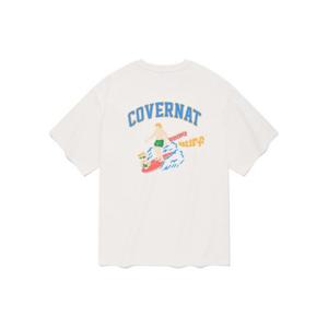 M 커버낫반팔티 CQK CO2402ST54-WH 서퍼콜리 티셔츠 화이트