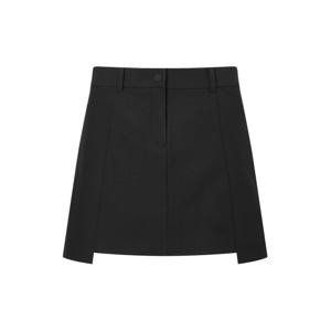 헤지스 골프 여성 25FW 블랙 여성 뒷플리츠 스커트 HWSK5C612BK