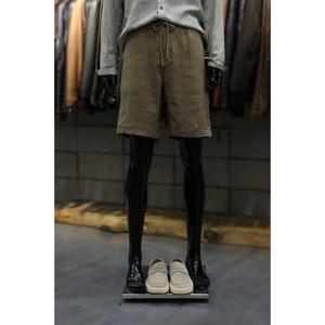 [빠니깔레][빠니깔레] 스트링밴딩 브라운 린넨쇼츠 m-qcpt13br (