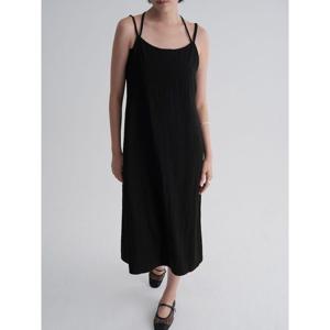 (115871BY35) [에잇세컨즈] 슬리브리스 롱 원피스  블랙