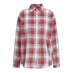 샵앤) 여성 체크 카라넥 지짐이 4컬러 긴팔 셔츠 EGG-WBL-20771-레드