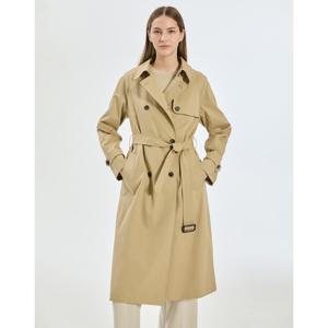 닥스 여성 25FW 탈착 울조끼 베이지 스트랩 래글런 더블버튼 클래식 트렌치코트 DLCO5DE91I2
