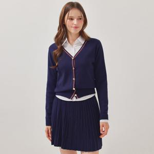 FOCUS   2SET V넥 니트 가디건+스커트 PBBF5F1KC4531