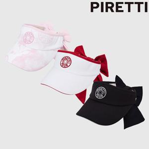 [피레티골프] TWU25C02 여성 무게추 리본 바이저