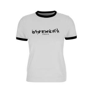 지방시 반팔 티셔츠 BW70BFP704116 White