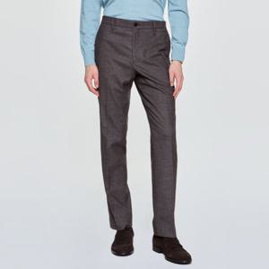 헤지스  25FW  남성 스트레이트핏 투톤 조직 슬랙스 팬츠 HZPA5D462W2