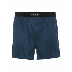 [TOMFORD] 라프리마 남성 스윔 반바지 트렁크 로고 실크 복서 T4LE41010429 Blue /8